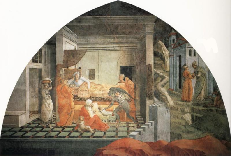 Fra Filippo Lippi The Birth and Infancy of St Stephen